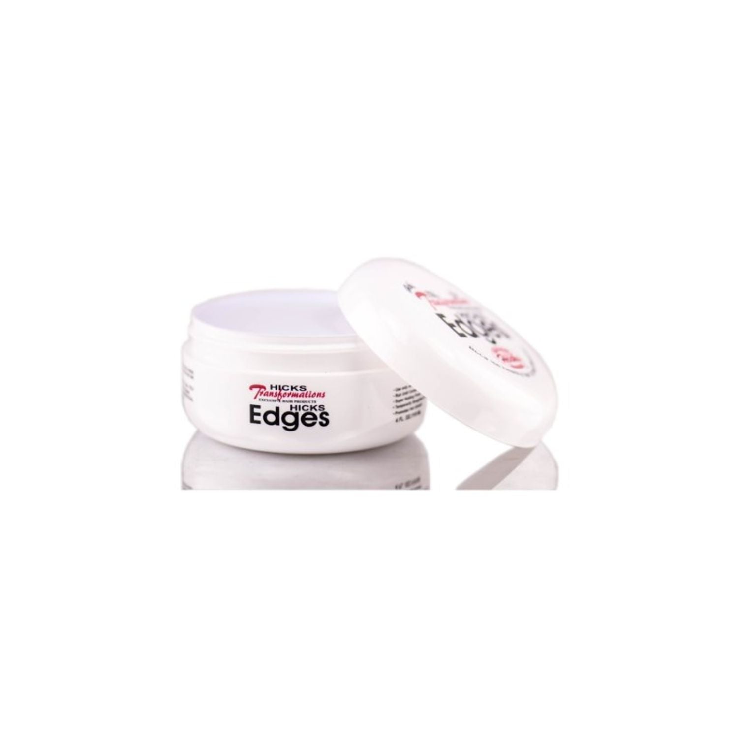 black and white hair dressing pomade Hicks Total Transformations Hicks Edges Pomade