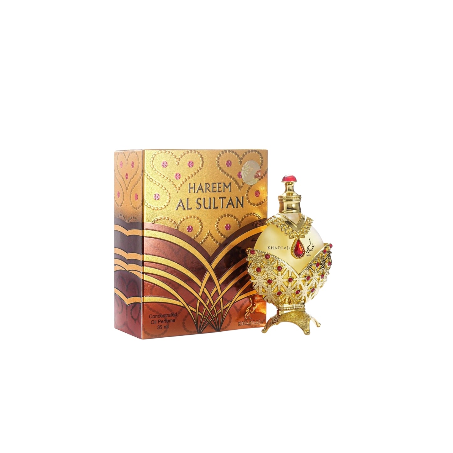 KHADLAJ PERFUMES Hareem Al Sultan Gold Concentrated Perfume Oil for Unisex, 1.18 Ounce