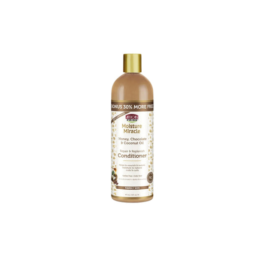 AFRICAN PRIDE Moisture Miracle Honey, Chocolate & Coconut Oil Conditioner, 16oz