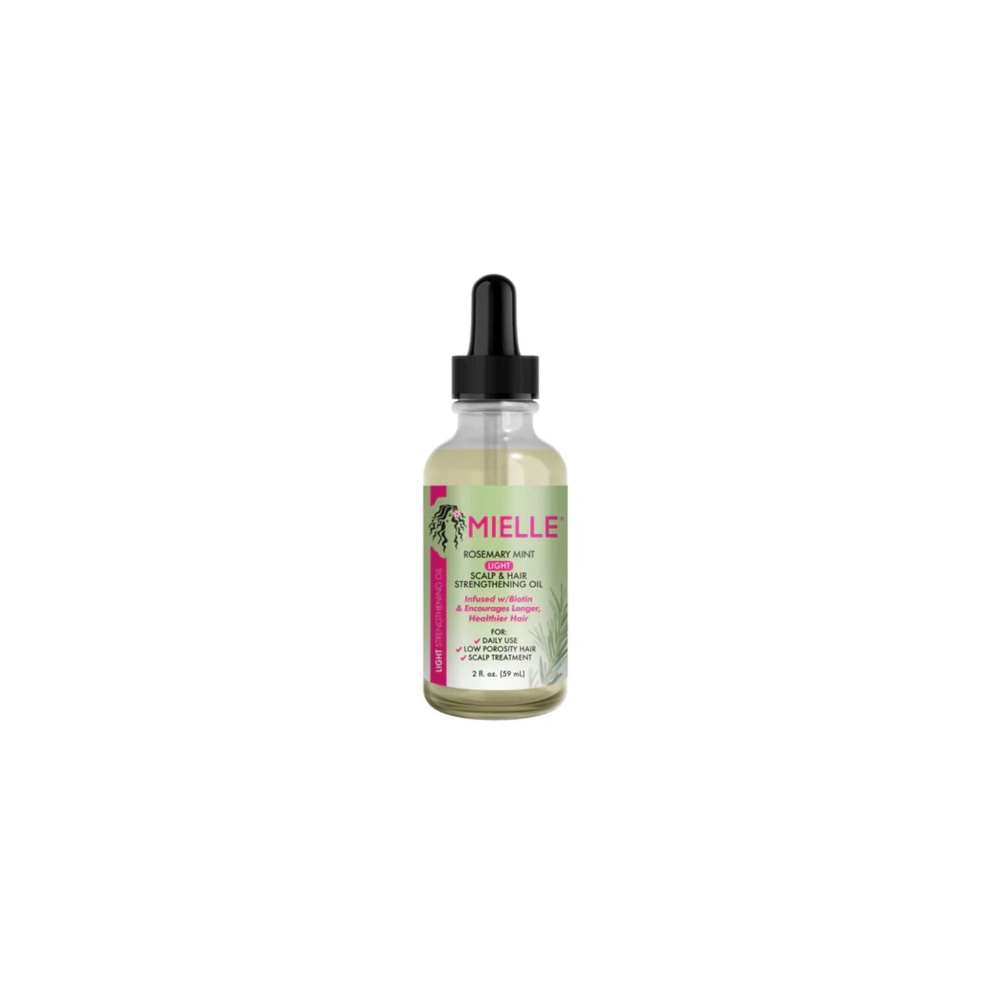 MIELLE Rosemary Mint Light Scalp & Hair Strengthening Oil 2oz