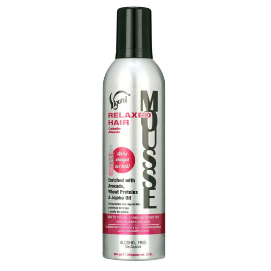 Vigorol Relaxed Hair Mousse, 12 oz