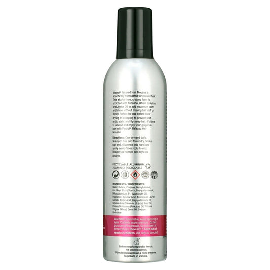 Vigorol Relaxed Hair Mousse, 12 oz