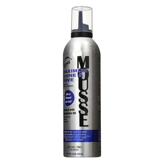 Vigorol Maximum Shine & Wave Mousse 12 Oz
