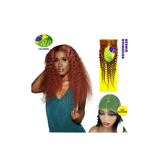 Rio 100% Virgin Human Hair 5x5 Closure - Curly Styles