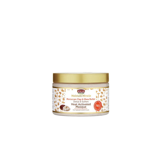 AFRICAN PRIDE Moisture Miracle Moroccan Clay & Shea Butter Masque, 12oz