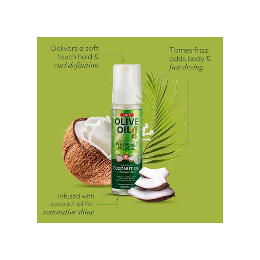 ORS Olive Oil Hold & Shine Wrap/Set Mousse