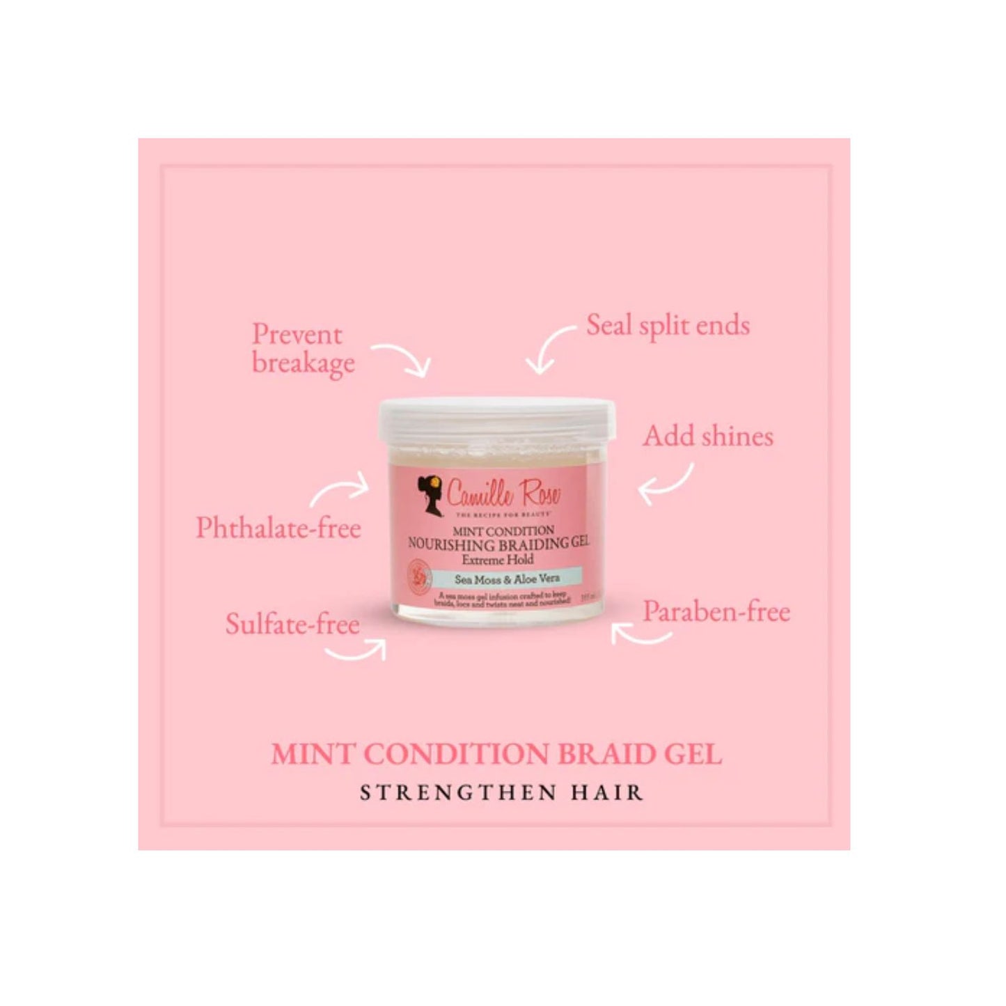 Camille Rose Mint Condition Braid Gel 12oz