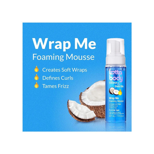 Lottabody with Coconut & Shea Oils Wrap Me Foaming Mousse - 7 Fl Oz