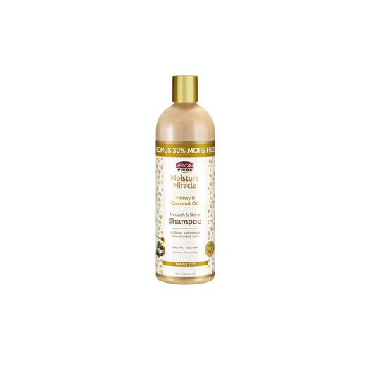 AFRICAN PRIDE Moisture Miracle Honey & Coconut Oil Shampoo, 16oz