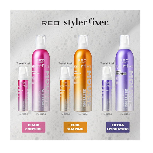Red by Kiss Setting Mousse Braid Frizz Control