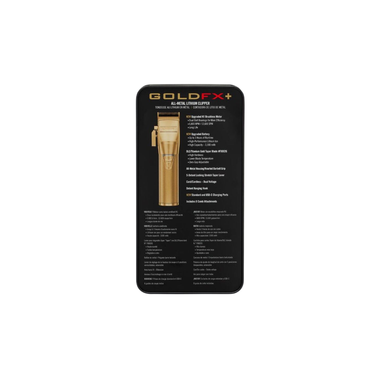 BaBylissPRO® GoldFX+ All-Metal Lithium Clipper