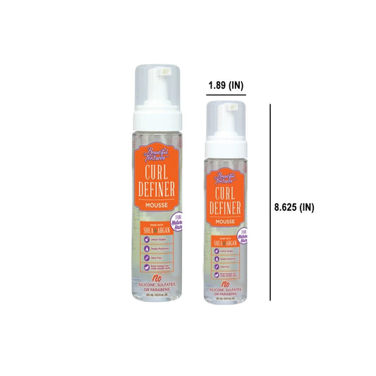 Beautiful Textures Definer Curl Enhancing Pump Hair Styling Mousse with Argan Oil 8.5 Fl Oz