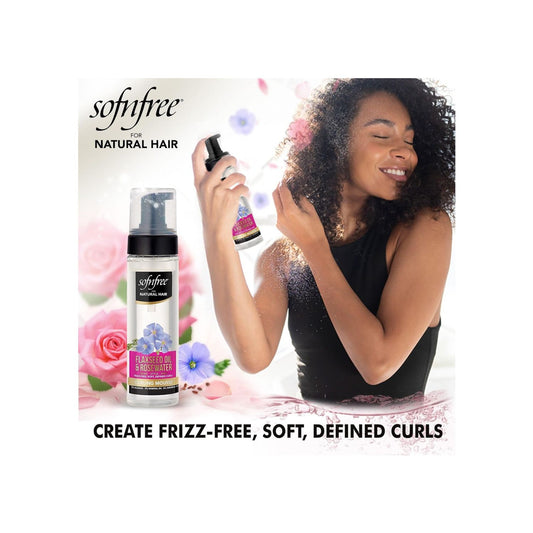 Sofn’Free Curling Mousse with Flaxseed Oil & Rosewater 6.76 Fl Oz