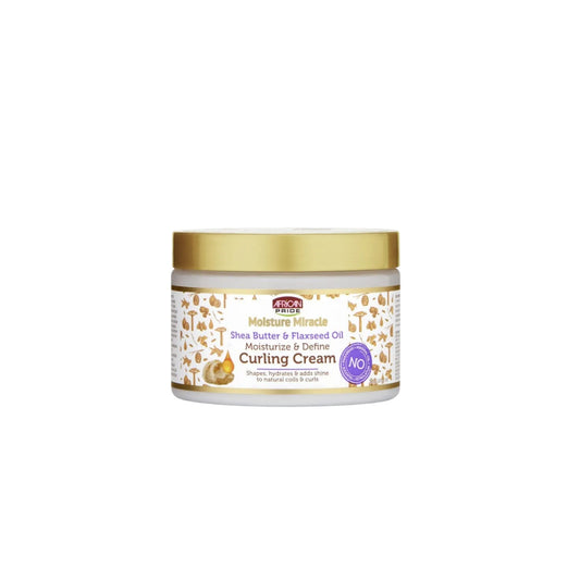 AFRICAN PRIDE Moisture Miracle Shea Butter & Flaxseed Oil Curling Cream, 12oz