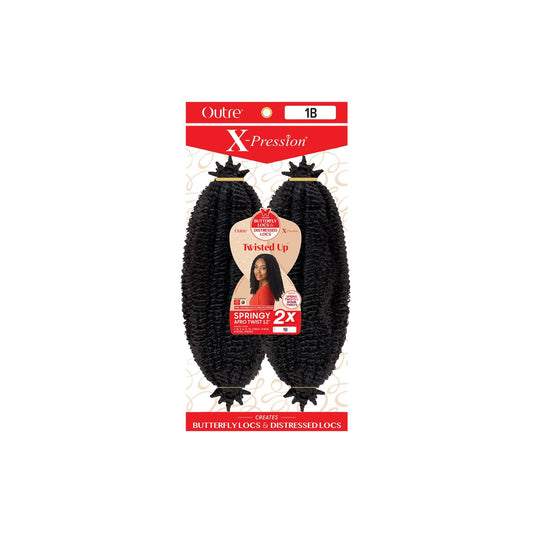 OUTRE Crochet Braids X-Pression Twisted Up 2X Springy Afro Twist - 12"