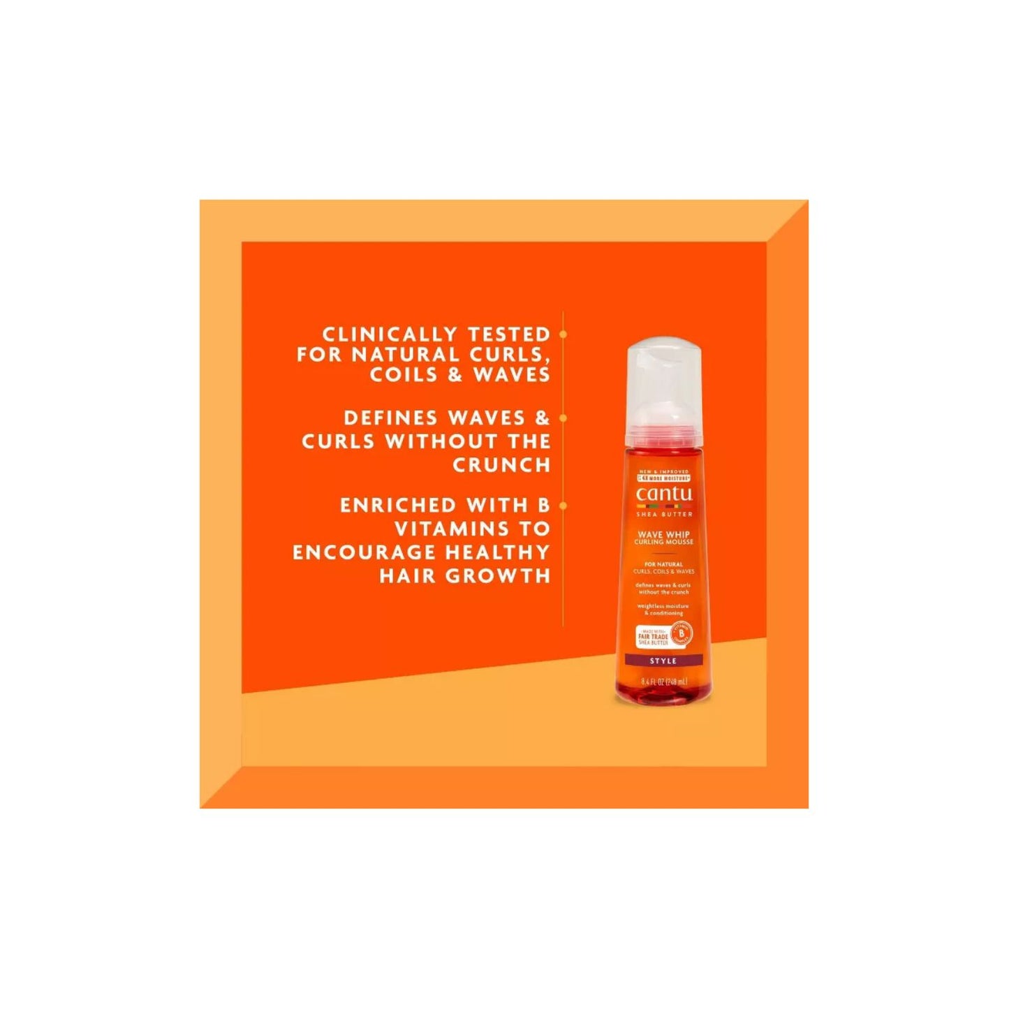 Cantu Wave Whip Curling Mousse - 8.4 fl oz
