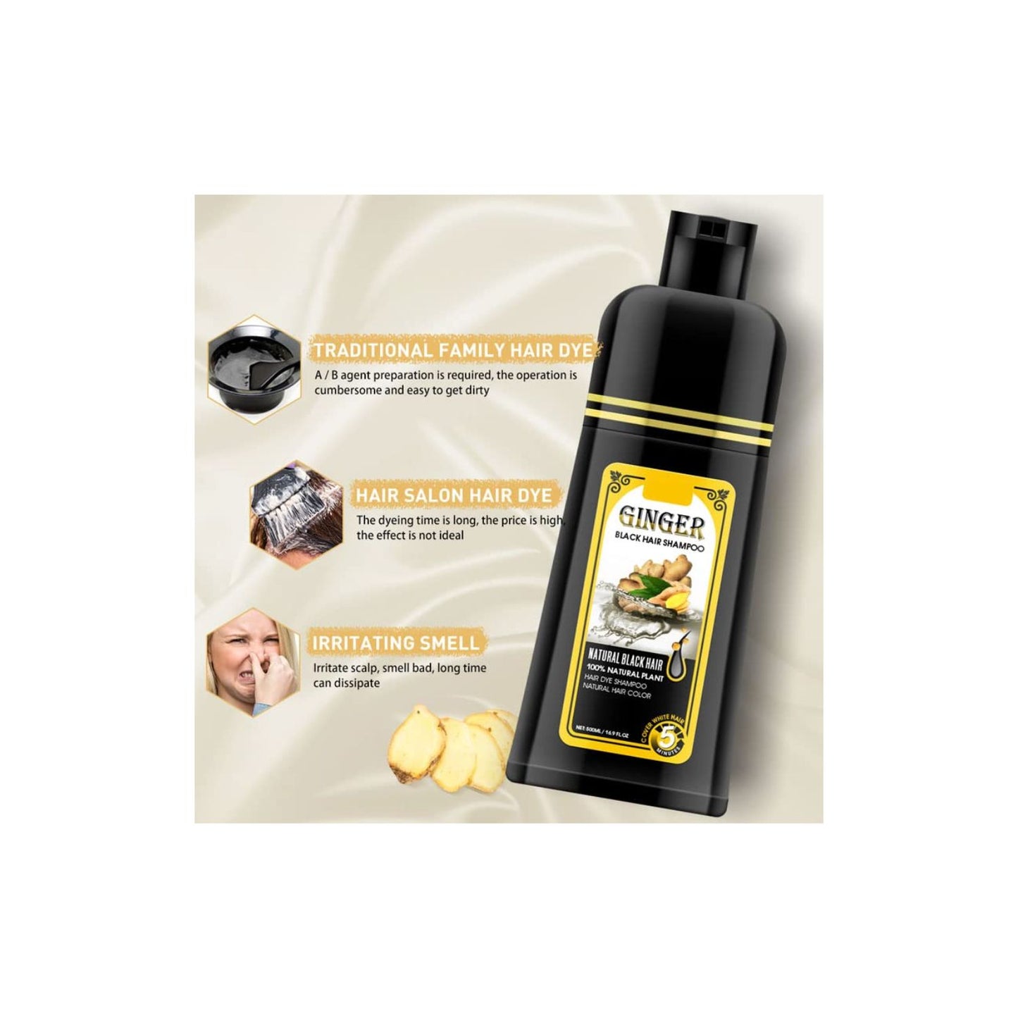 Ginger Black Hair Shampoo 500ml
