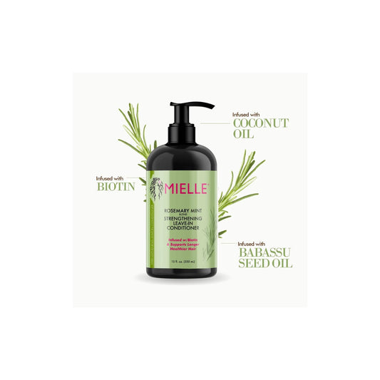 MIELLE  Rosemary Mint Strengthening Leave-In Conditioner 12 fl oz
