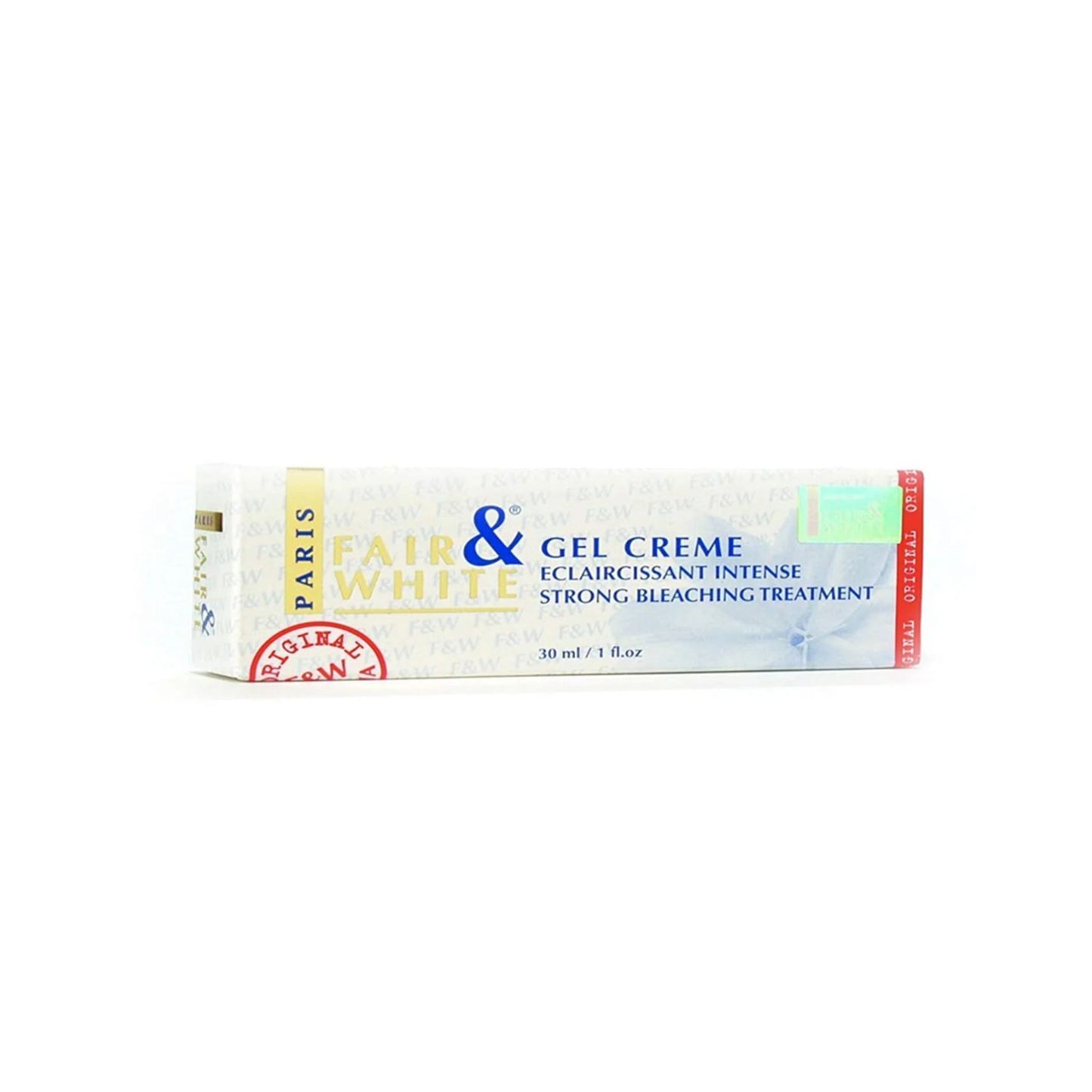 FAIR & WHITE GEL CREME Eclaircissant Intense Strong Bleaching Treatment 30ml