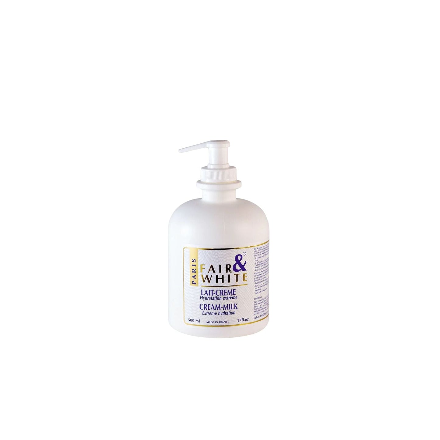 Fair & White Cream Milk Extreme Hydration 500ml/17.6oz