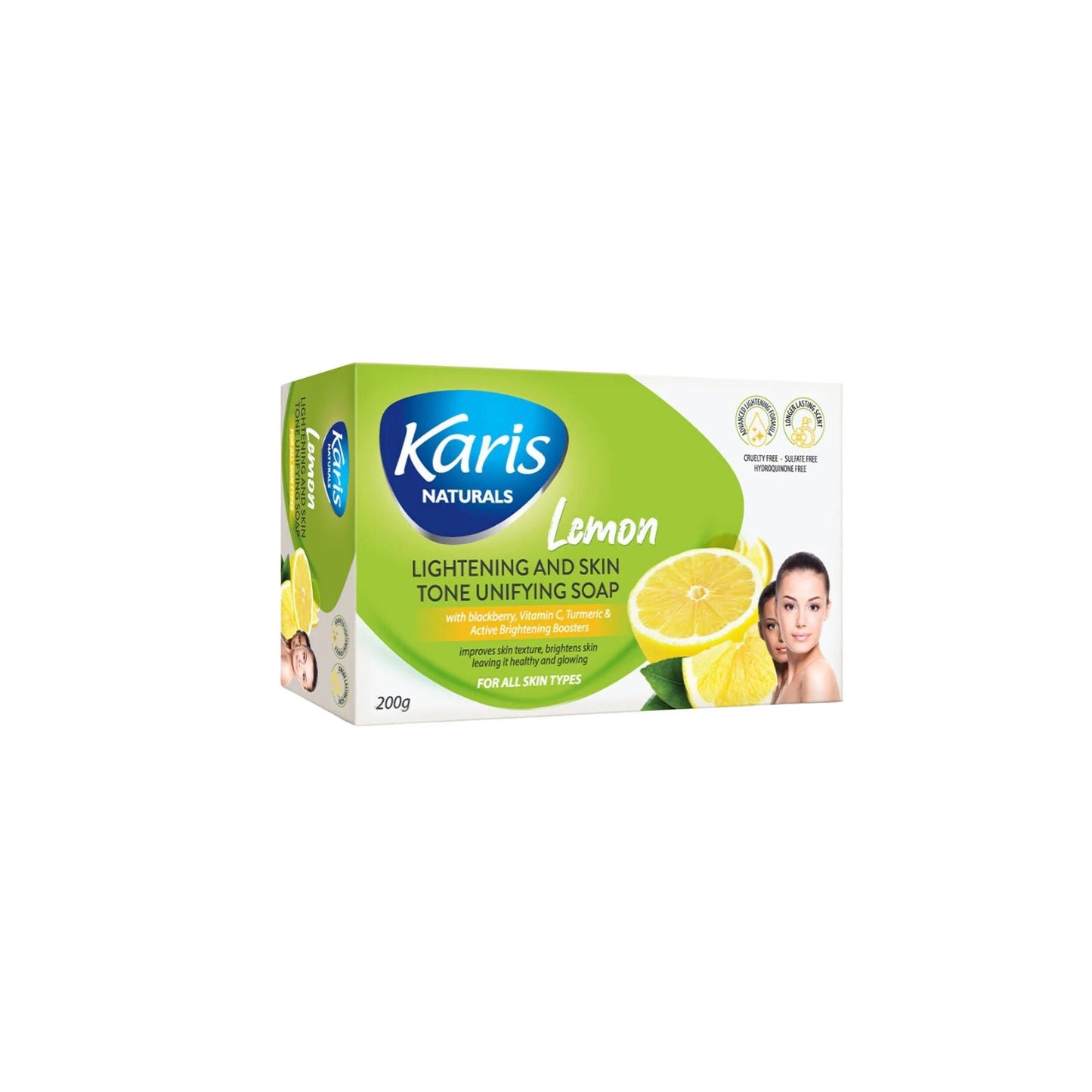 KARIS NATURALS Lemon Lightening and Skin Tone Unifying Soap 200G