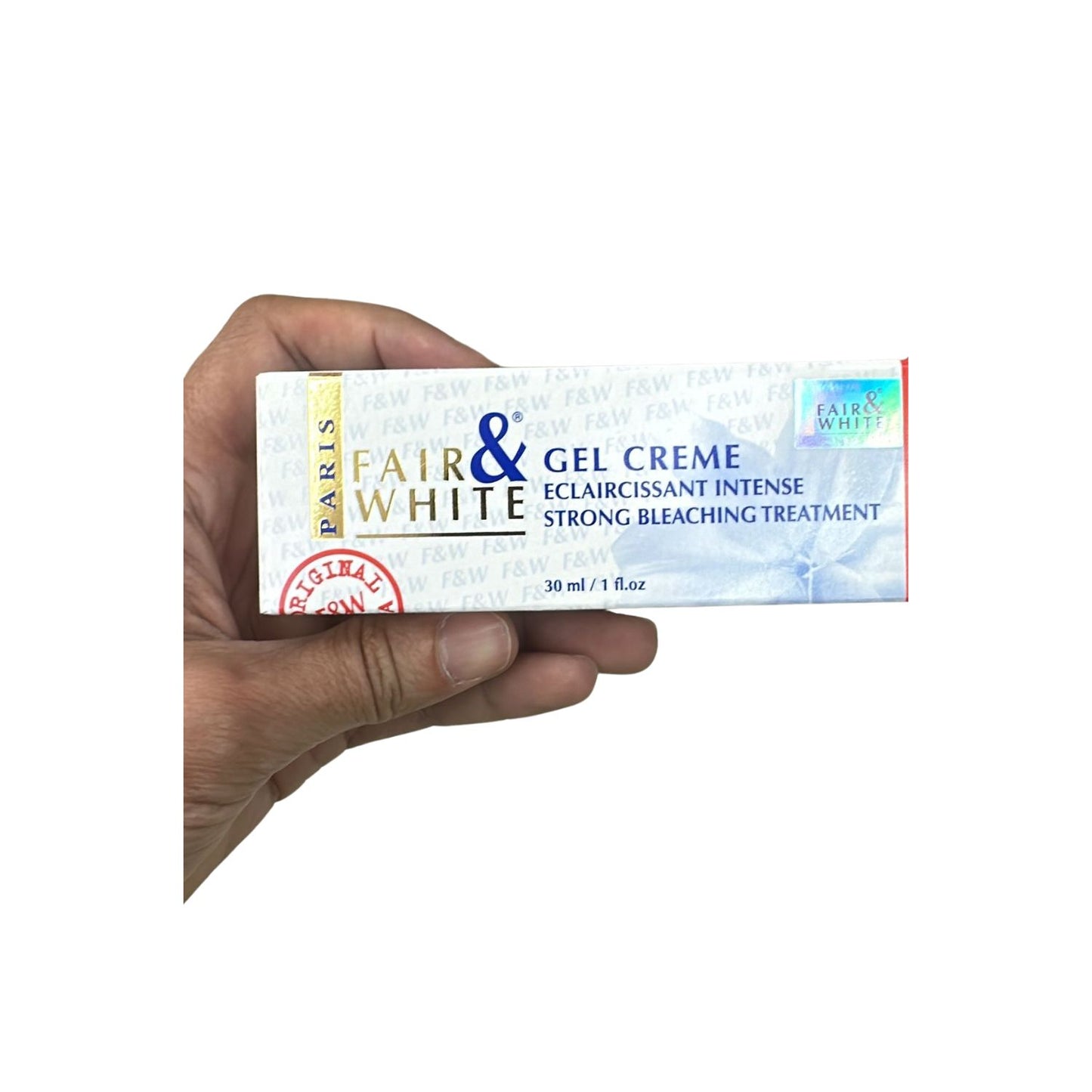 FAIR & WHITE GEL CREME Eclaircissant Intense Strong Bleaching Treatment 30ml