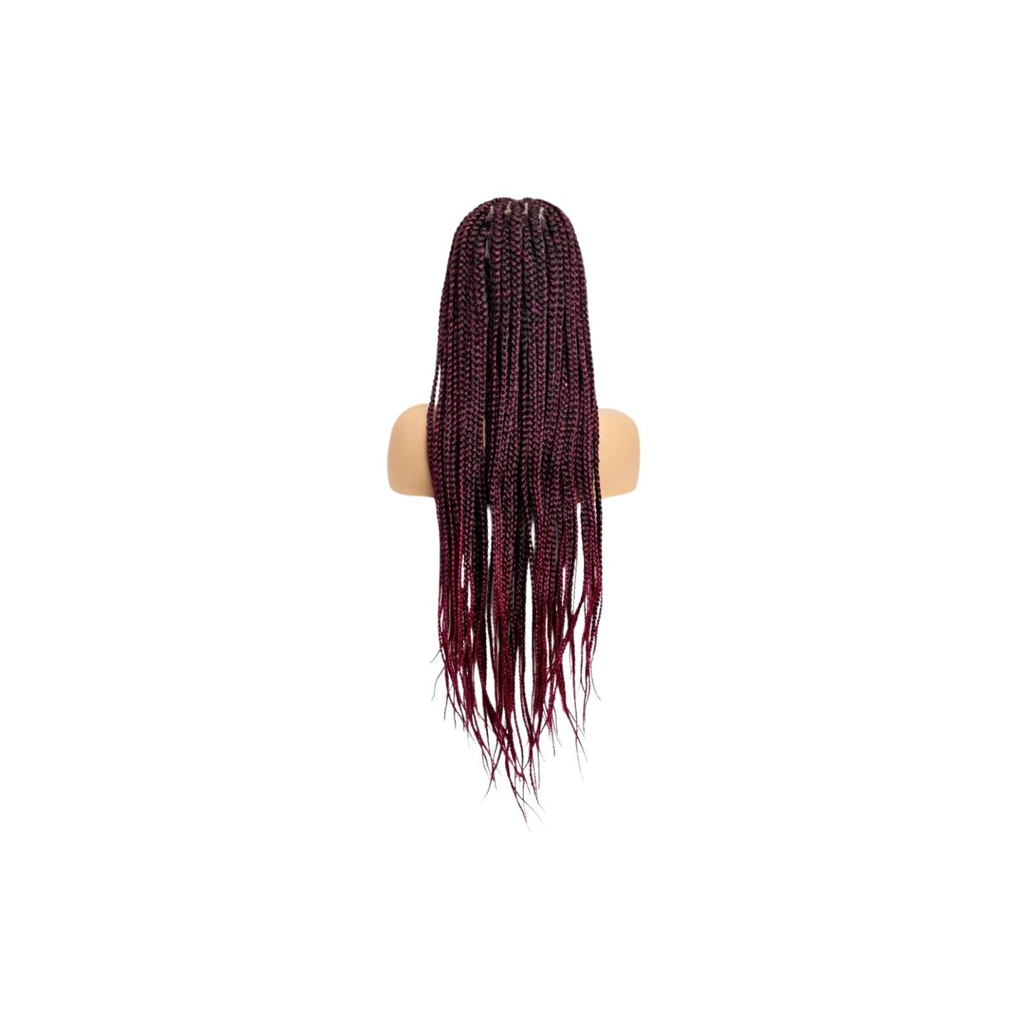 B & B Knotless Synthetic 100% Full HD Lace Wig - Square Box Braid