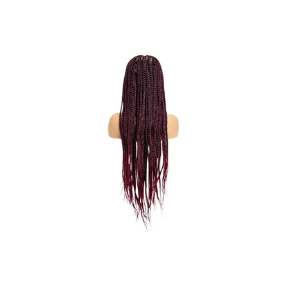 B & B Knotless Synthetic 100% Full HD Lace Wig - Square Box Braid