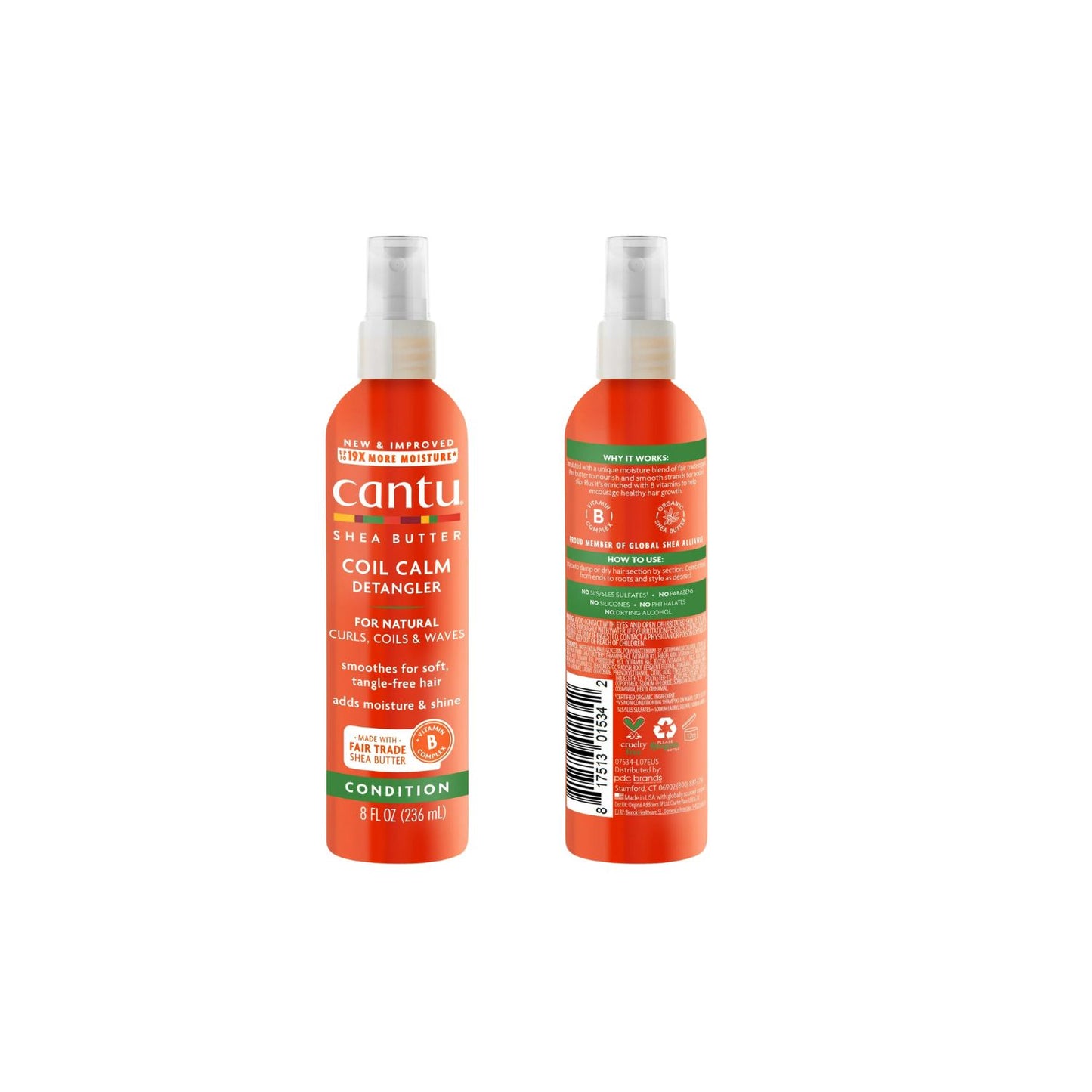 Cantu Shea Butter Coil Calm Detangler - 8 fl oz