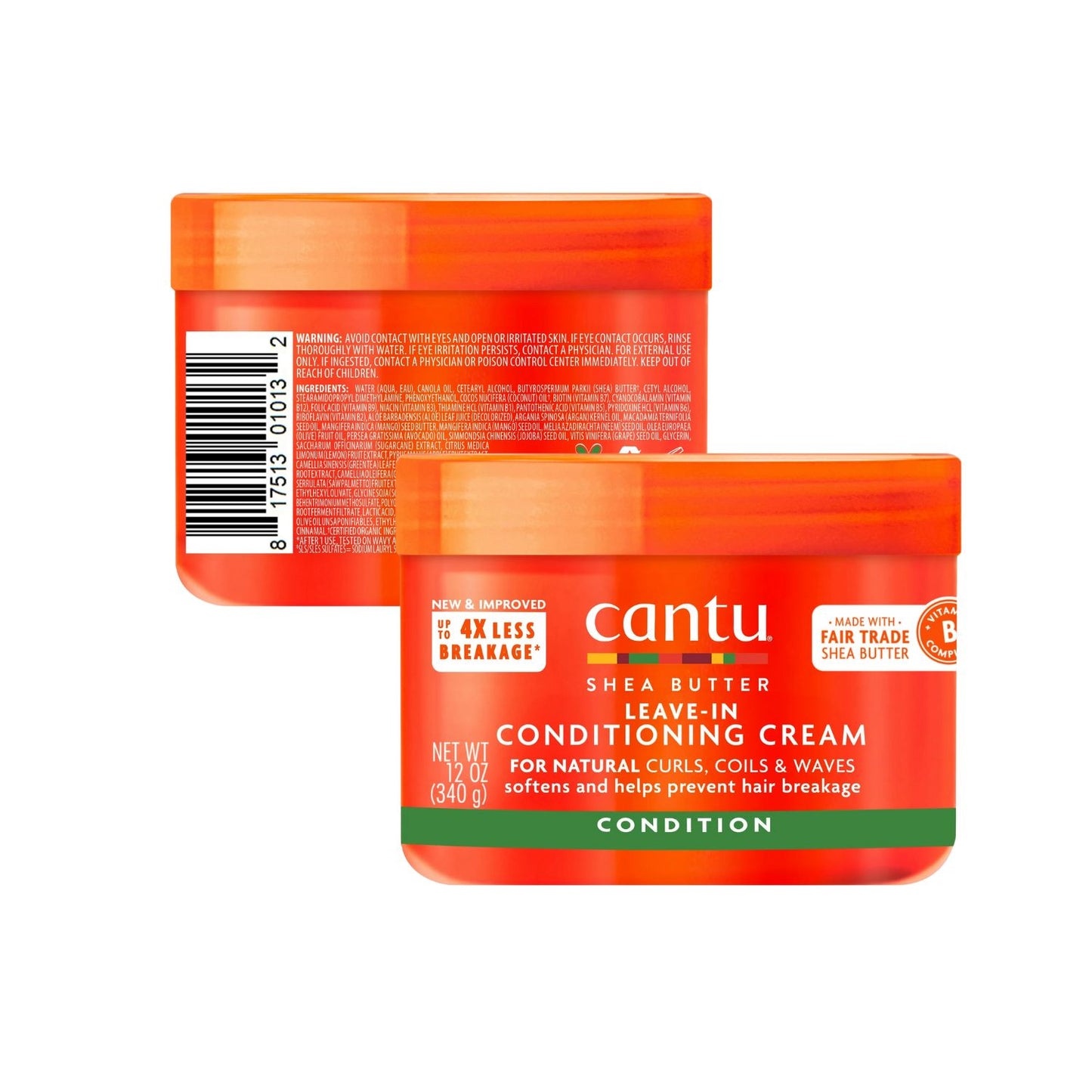 Cantu Shea Butter for Natural Hair Leave-In Conditioning Cream 12 fl. oz.