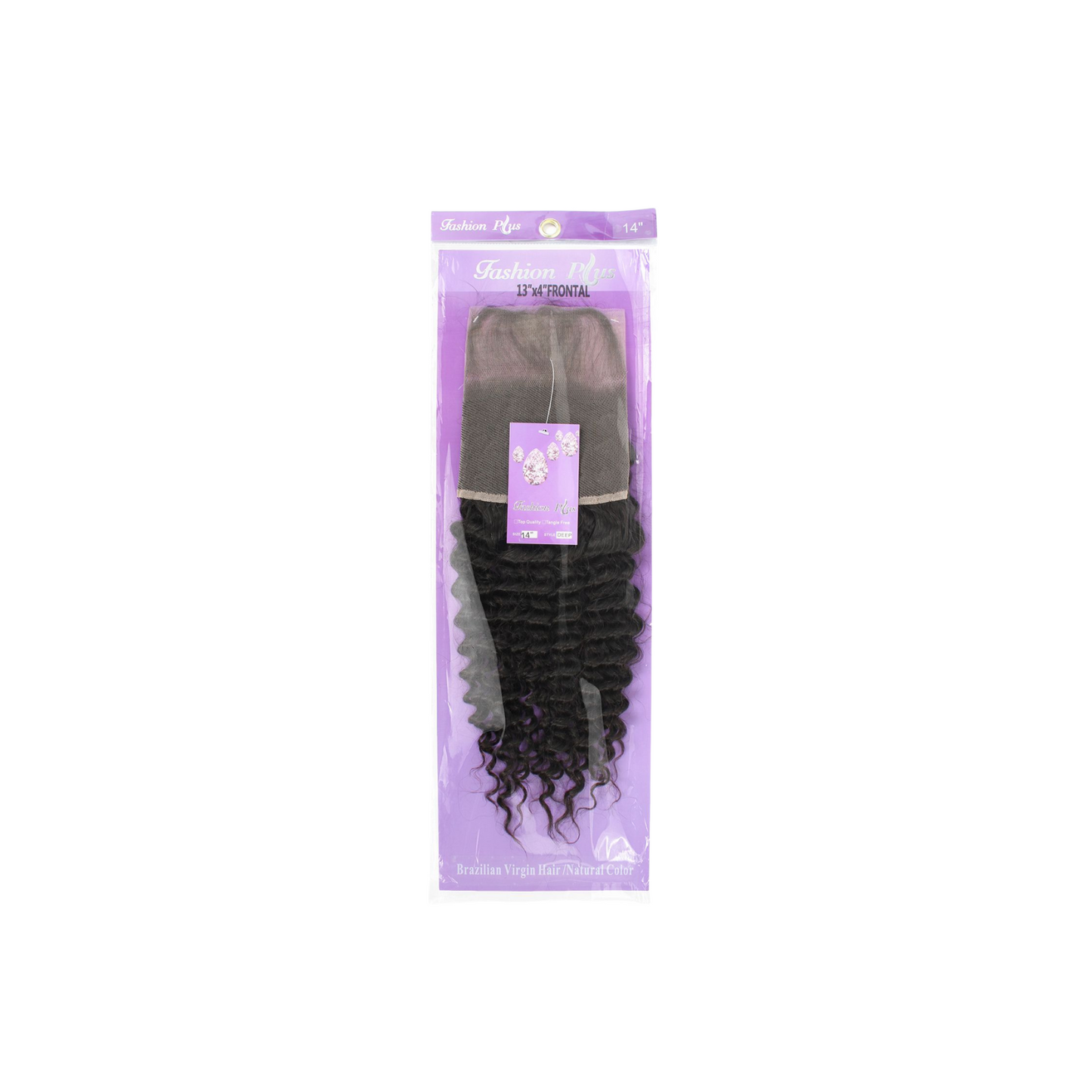 Fashion Plus - 100% Human Hair Brazilian Virgin 13x4 Lace Frontal