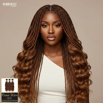 Bobbi Boss Ocean Wave 3X 28" Knotless Pre-Stretched Braiding Hair