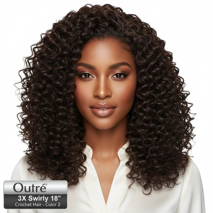 Outre 3X Swirly 18" Crochet Hair color-2