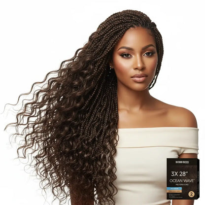 Bobbi Boss Ocean Wave 3X 28" Knotless Pre-Stretched Braiding Hair
