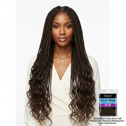 Bobbi Boss Ocean Wave 3X 28" Knotless Pre-Stretched Braiding Hair