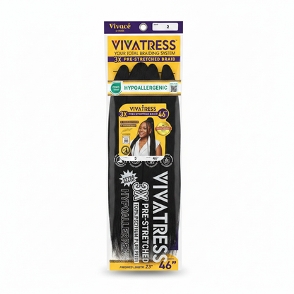 Vivatress 3X Pre-Stretched Braiding Hair