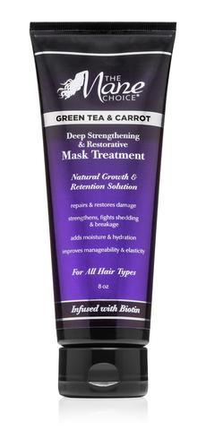 The Mane Choice Green Tea & Carrot Deep Strengthening & Restorative Mask Treatment 8oz
