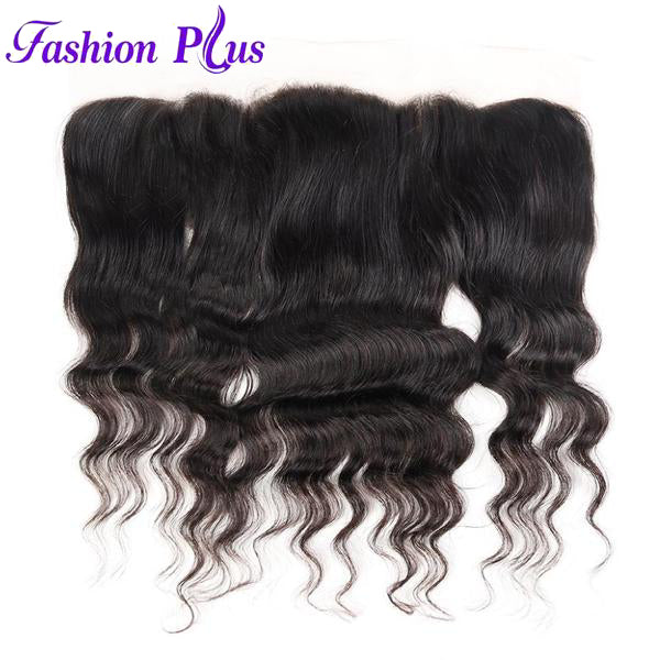 Fashion Plus - Loose Wave 100% Human Hair Brazilian Virgin 13x4 Lace Frontal Loose Wave Hair Frontal