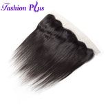 Fashion Plus - Straight 100% Human Hair Brazilian Virgin 13x4 Lace Frontal Straight Hair Frontal