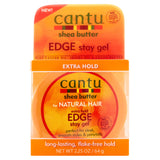 Cantu Shea Butter Extra Hold Edge Stay Gel for Natural Hair, 2.2oz