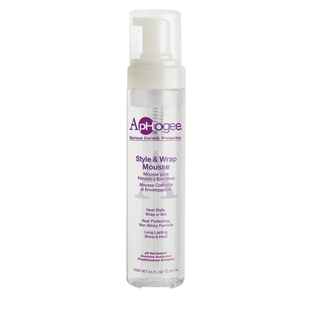 Aphogee Style and Wrap Mousse, 8.5 oz