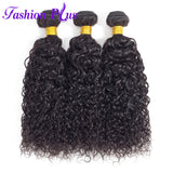 Fashion Plus - Curly 100% Human Hair Brazilian Virgin Weave 3PC Bundles Curly Hair Extensions