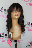 Mayde Beauty - Lace and Lace 5" Front Wig - Loose Deep w/ Bang