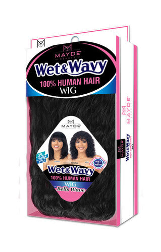 Mayde Beauty Wet & Wavy 100% Human Hair Lace Wig - Bells Wave  (NATURAL)