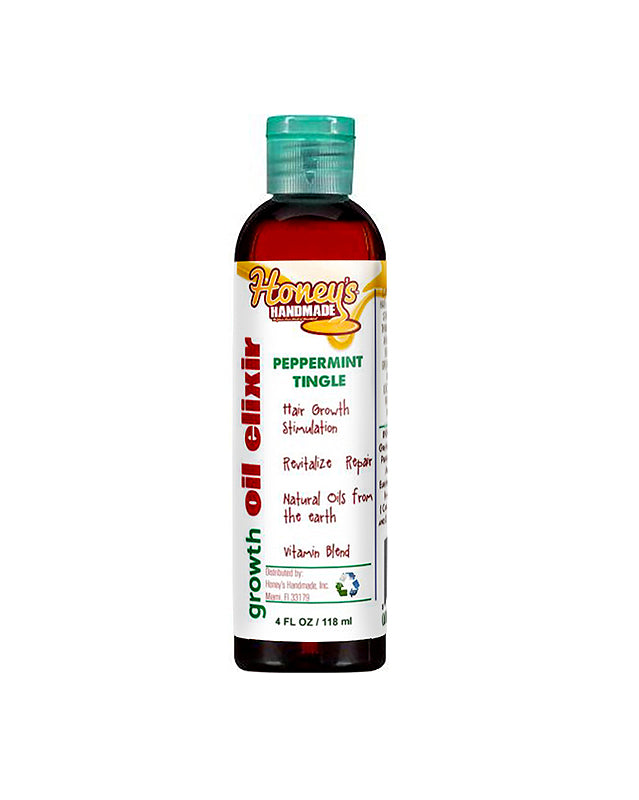 Honey's Handmade Peppermint Tingle Growth Oil Elixir 4oz