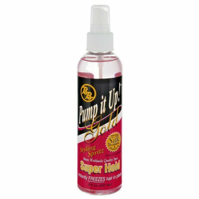 Bronner Brothers Pump It Up Spritz Gold Super Hold, 8oz
